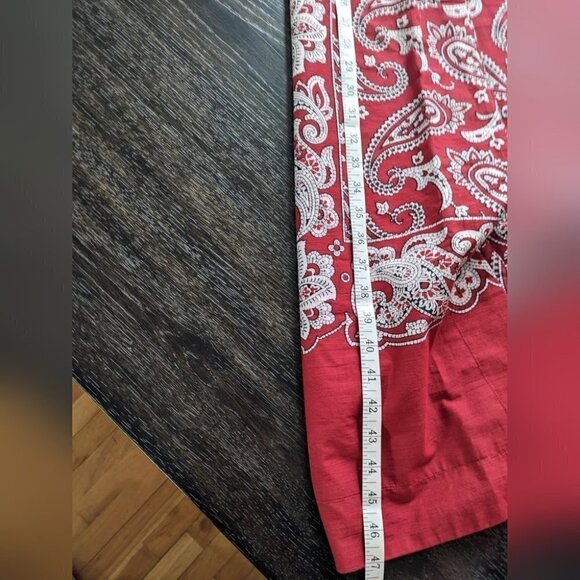 Nwt Sea Ny | Theodora Puff Sleeve Dress In Red Paisley - Picture 11 of 11